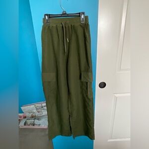 Target Green Cargo Pants with Sturdy Cotton Blend